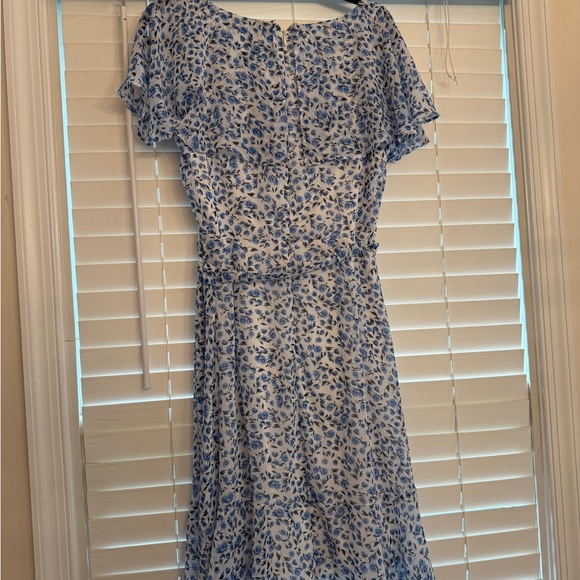 NWT DKNY Blue Floral Women's Dress (Size: 10) - Picture 4 of 4